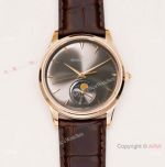 GF Factory Jaeger-LeCoultre Master Ultra Thin Moon Watch 39 Rose Gold Gray Dial